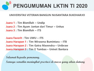 HMTI Univet Bantara Sukoharjo Umumkan Hasil Lomba Karya Tulis Ilmiah Nasional