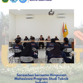 Sarasehan bersama Himpunan Mahasiswa Program Studi Teknik Industri